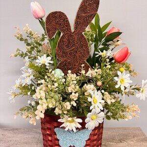 Crafted Spring 20" Door / Wall Hanging Basket Floral Arrangement